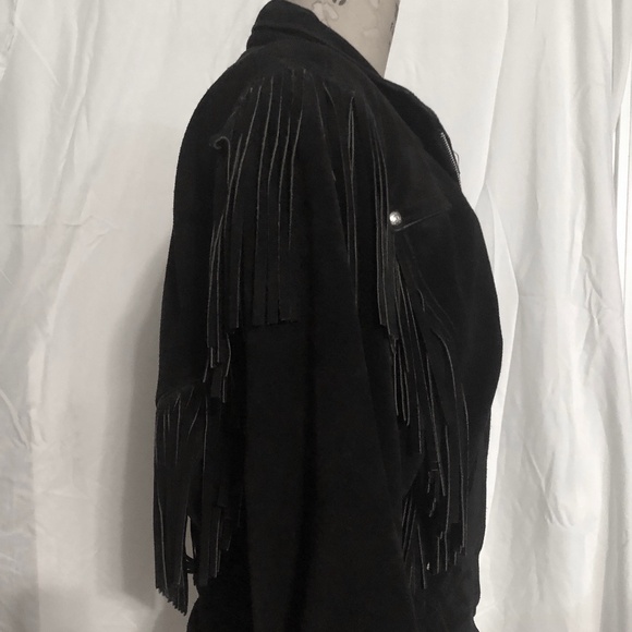 Harley-Davidson Women's Black Suede Vintage Motorcycle Jacket - Medium SALE - Picture 6 of 9